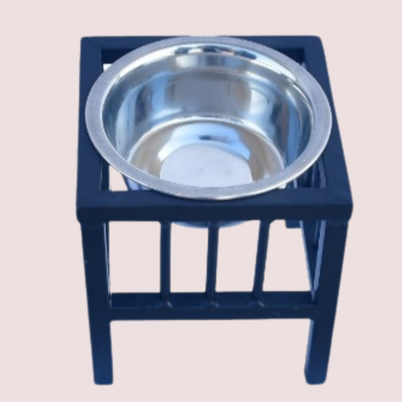 Tahura TAH 3016 Long Height Iron Single Diner - Elevated Dining Solution for Pets