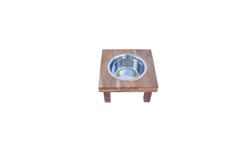 Tahura TAH 3010 Wooden Single Diner with Legs - Elevated Dining Solution for Pets - Image 2